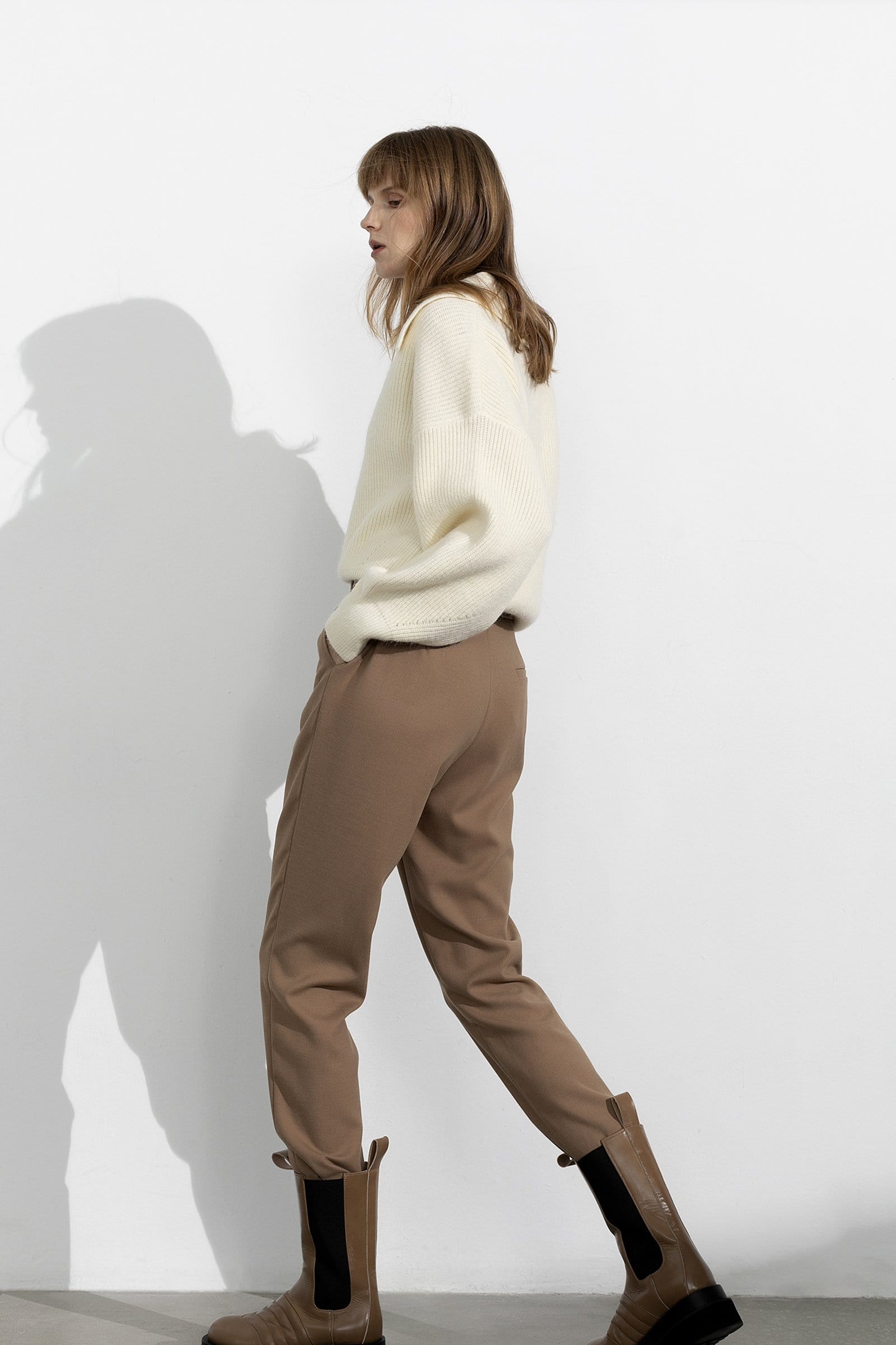 Henrietta Ivory Collared Sweater