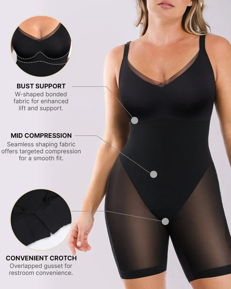 Women's Tummy Control Butt Lifting Seamless Sculpting Shapewear Bodysuit