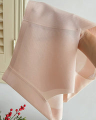 Women's seamless ice silk comfortable hip-lifting high waist panties