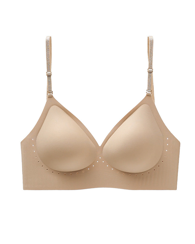 Women's Deep V Seamless Invisible Adjustable Strap Bra