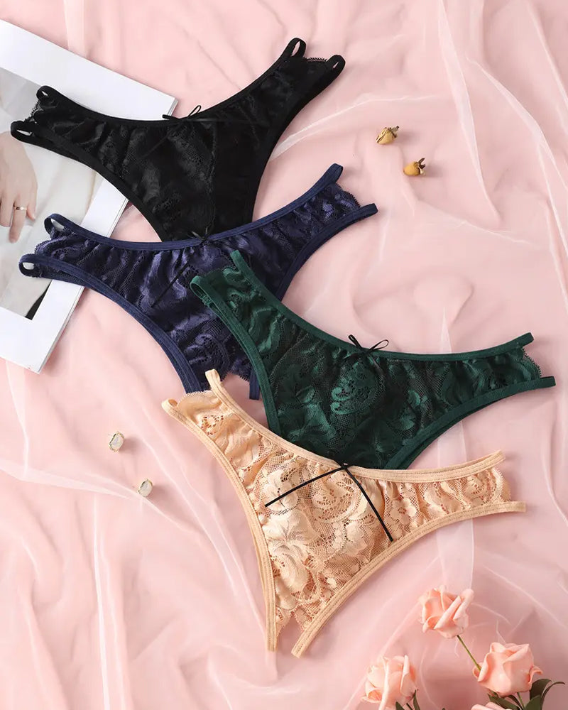 Women's Lace Open-crotch Panties
