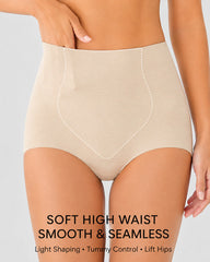 5-Pack Ultra Thin Seamless Ice Silk High Waist Tummy Control Panties