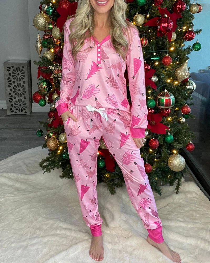 Christmas Casual Comfortable Home Pajama Set