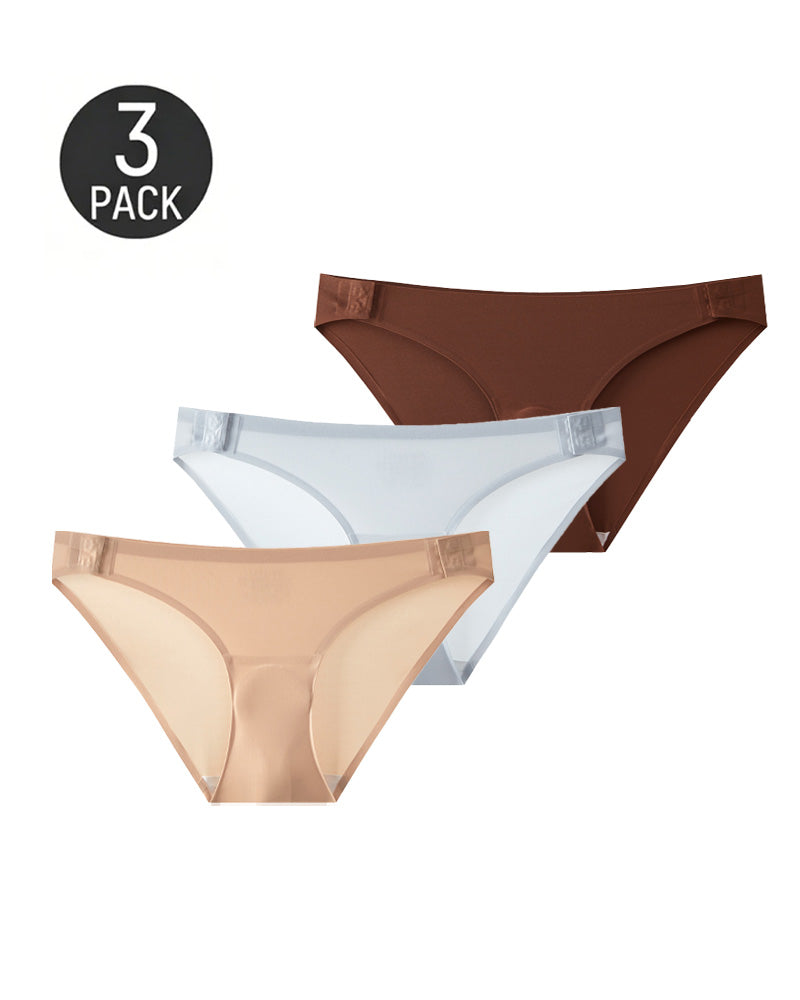 Ultra-thin Seamless Side-hook No-take-off Briefs