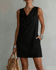 Casual Solid Color Sleeveless Dress