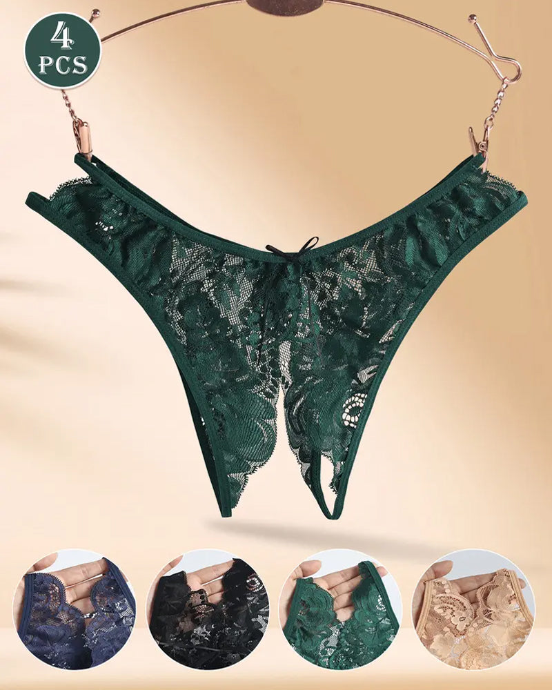 Women's Lace Open-crotch Panties