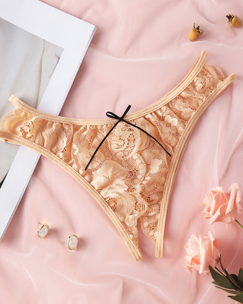 Women's Lace Open-crotch Panties
