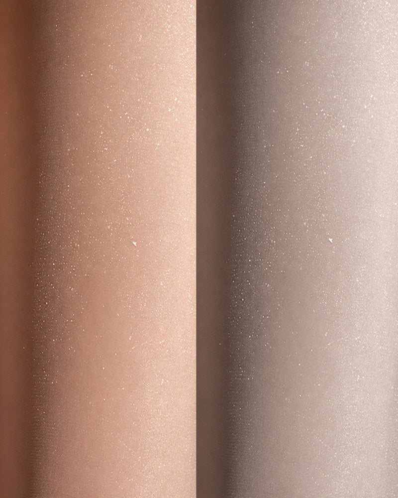 Two-Pairs Seamless Pearlescent Ultra-thin Shimmering Transparent Pantyhose