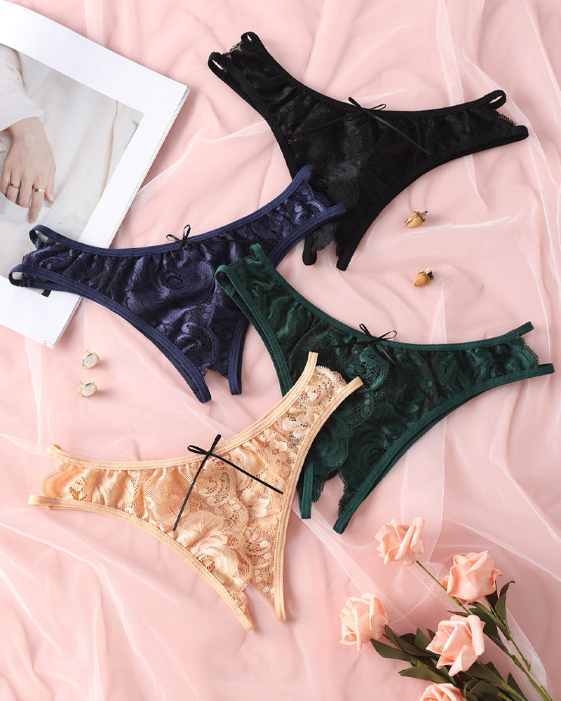 Women's Lace Open-crotch Panties