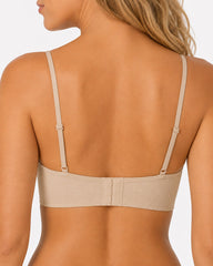 2-Pack Deep V Seamless Lace Trim Wire-Free Push-Up Bra