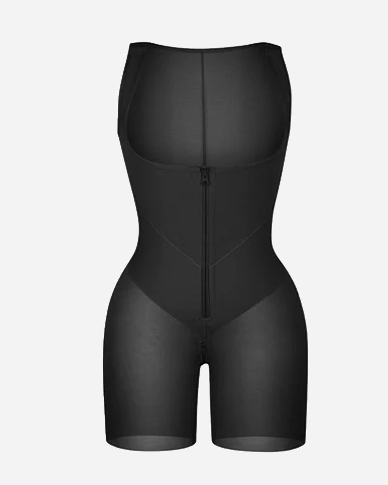 U-shaped Zipper Tummy Control Hip Lift Postpartum Body Shapewear