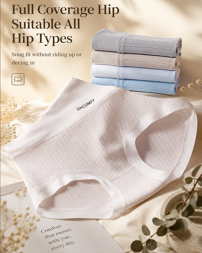 Cotton Antibacterial Seamless Breathable Briefs