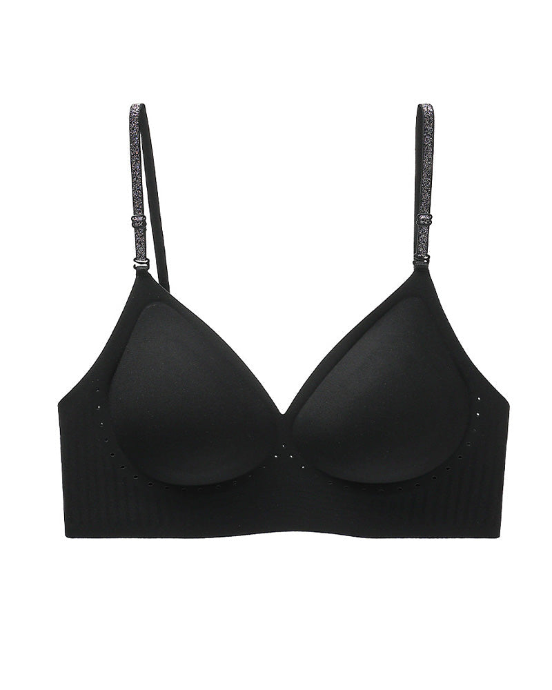 Women's Deep V Seamless Invisible Adjustable Strap Bra