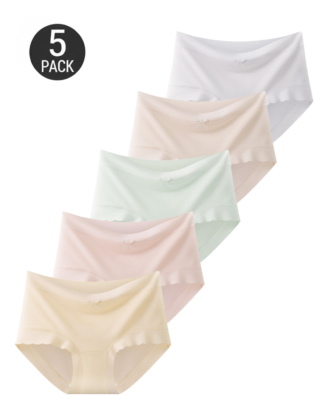 5-Pack Seamless Lyocell Breathable Briefs