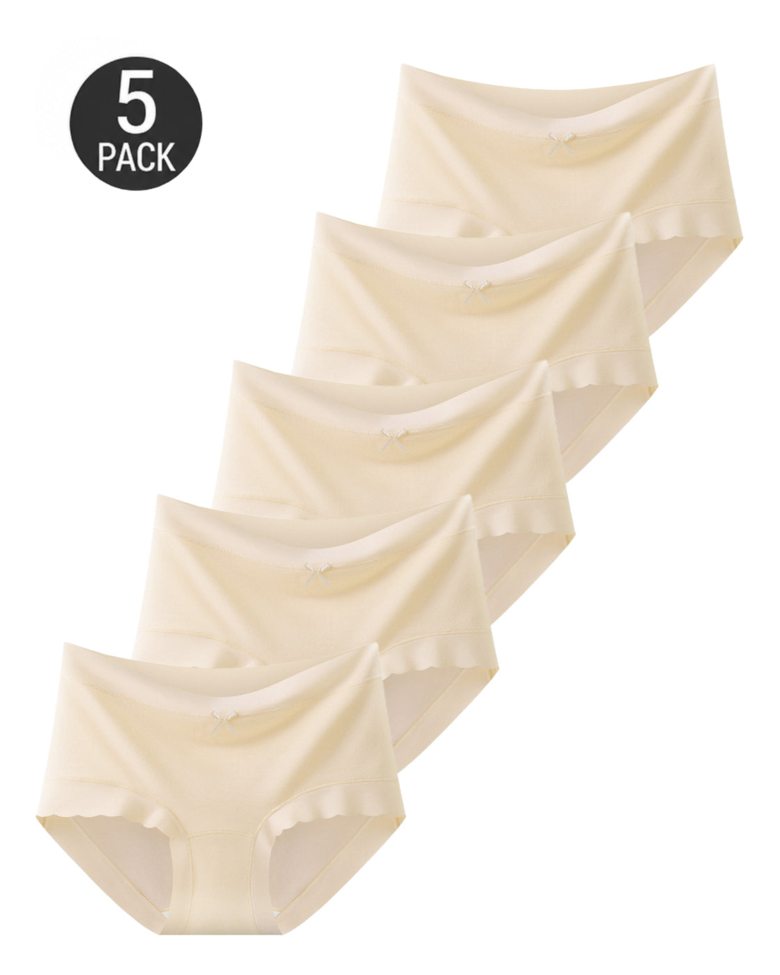 5-Pack Seamless Lyocell Breathable Briefs