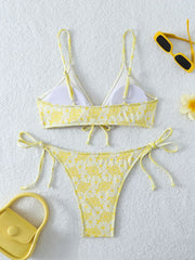 Sunflower Print Swimwear