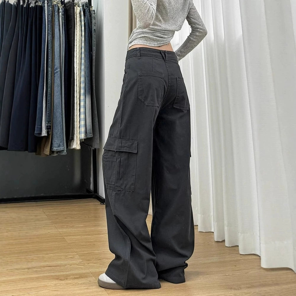Linen-blend wide-leg overalls