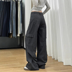 Linen-blend wide-leg overalls