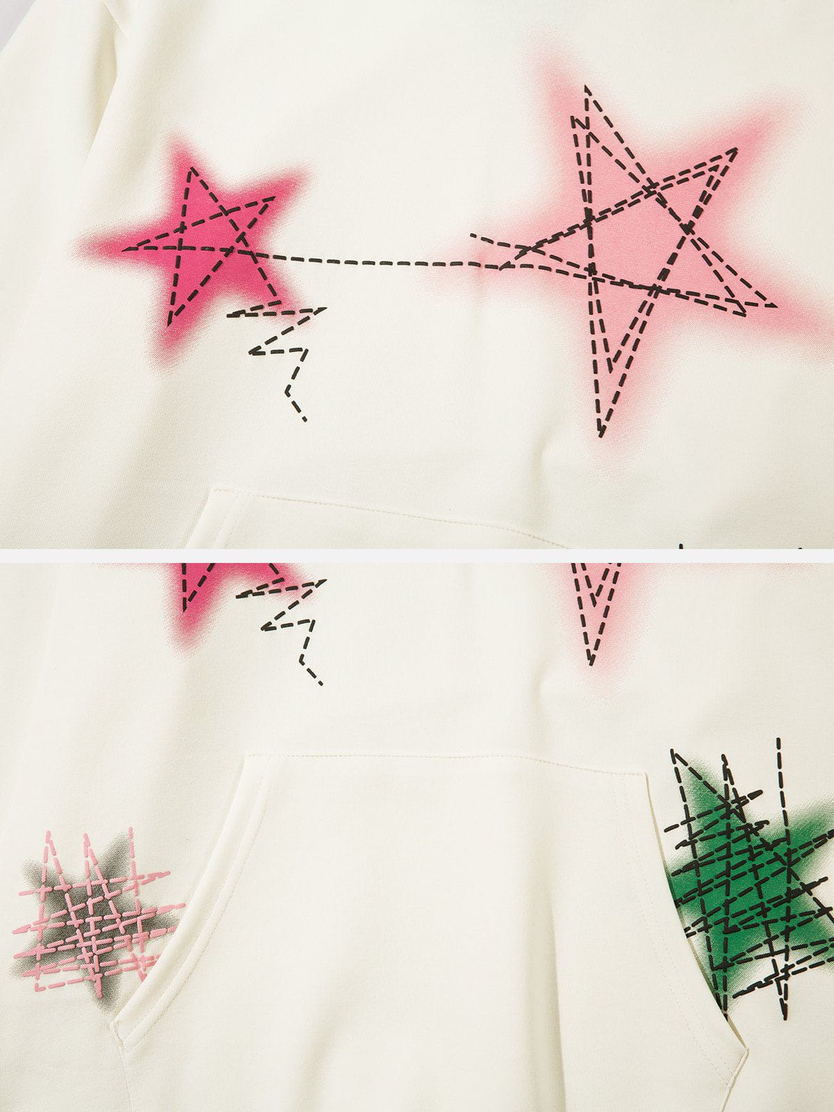Graffiti Line Star Hoodie