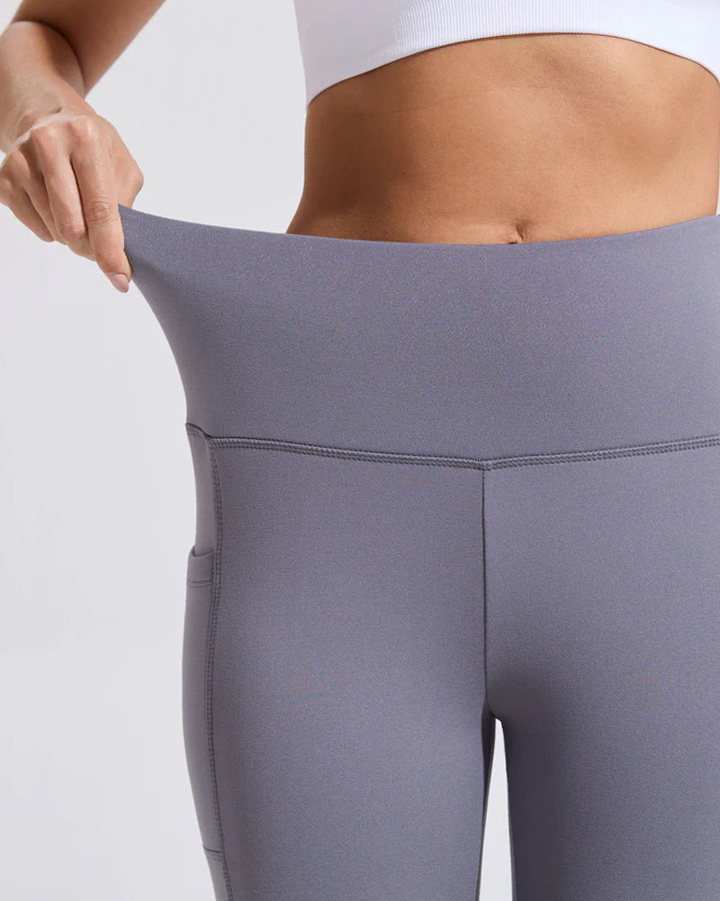 Women's High Waisted Warm Fleece Lined Yoga Pocket Stretch Leggings