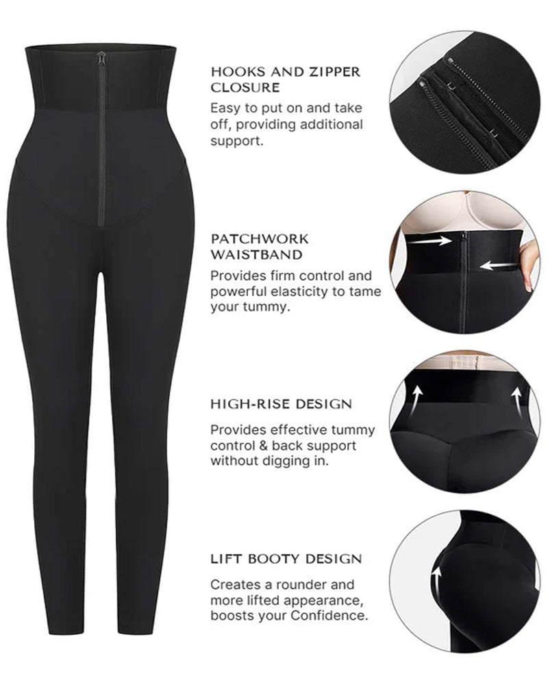 Women's High-Waisted Shaping Elastic Waist Belt Tight Yoga Pants