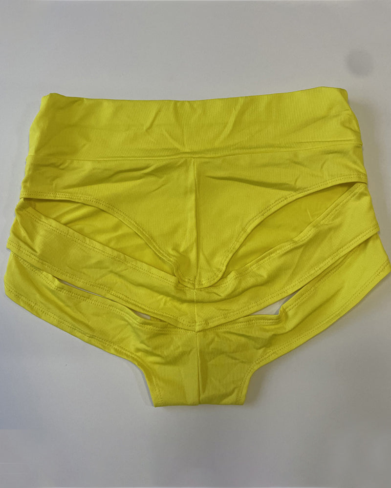 High-waisted Stretch Seamless Hollow Panties