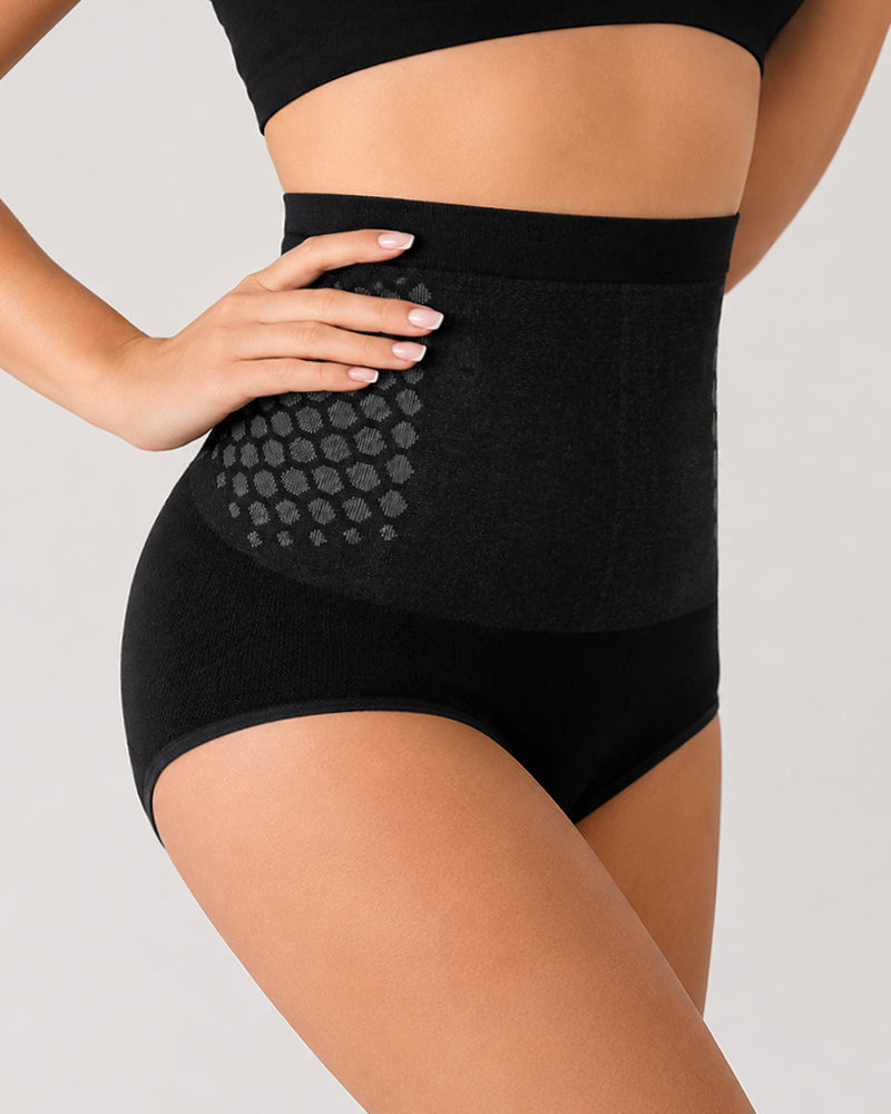 Two Pack High Waist Elastic Tummy Control Shaping Panties