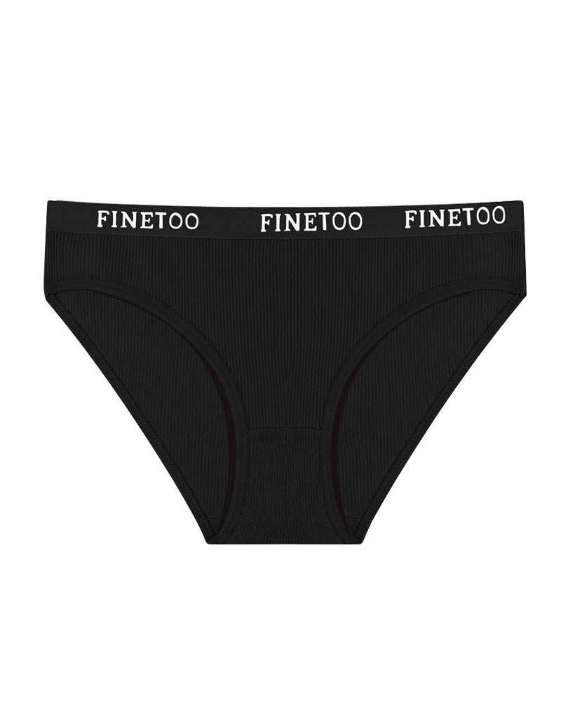 Mid-rise Ribbed Cotton Breathable Briefs
