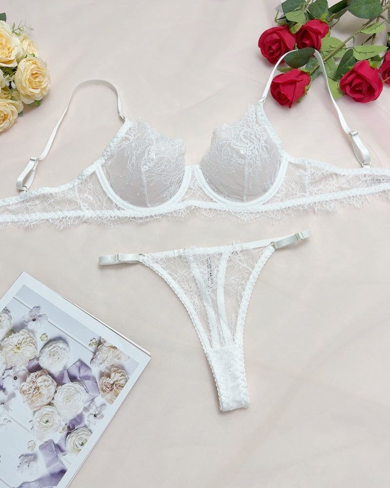 See-through Lace Lingerie Set