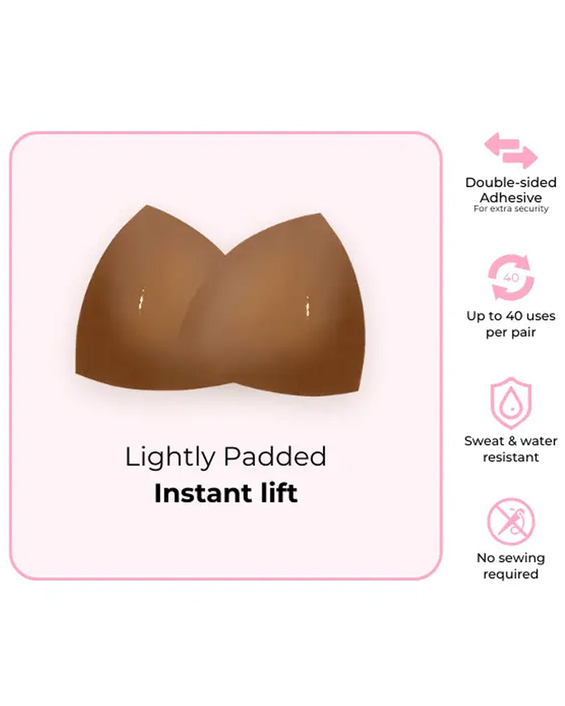 Seamless Adhesive Invisible Lifting and Gathering Breast Pads