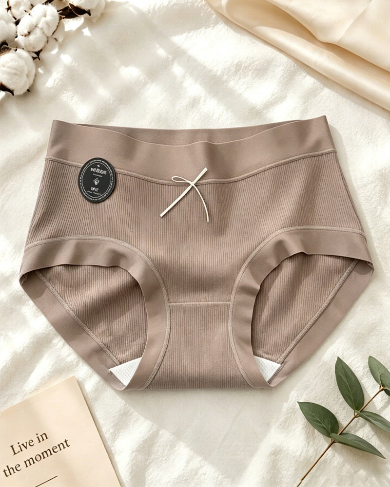 Women's Pure Cotton Ribbed Soft Panties