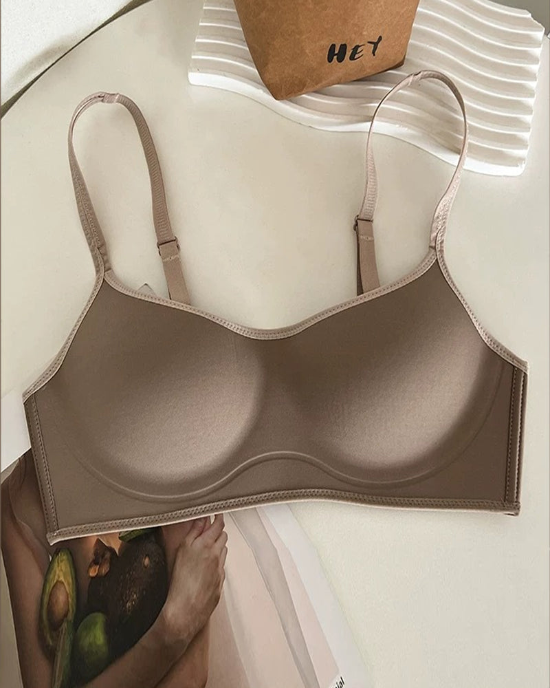 Women's Colorblock Seamless Push-up Wire-free Comfortable Breathable Bra