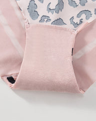 Animal Print Ice Silk Seamless See-through Mesh Panties