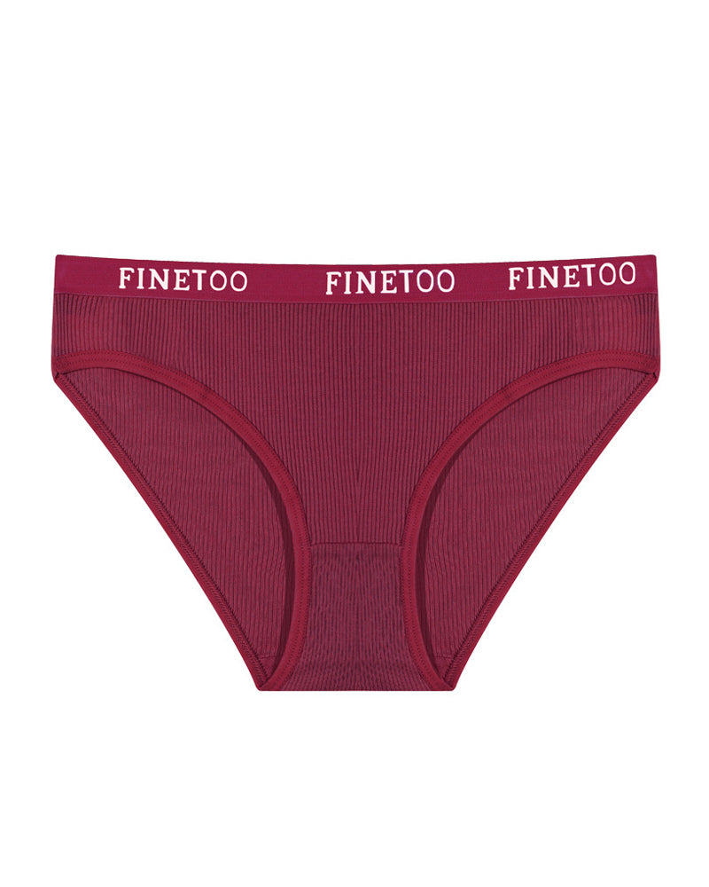 Mid-rise Ribbed Cotton Breathable Briefs
