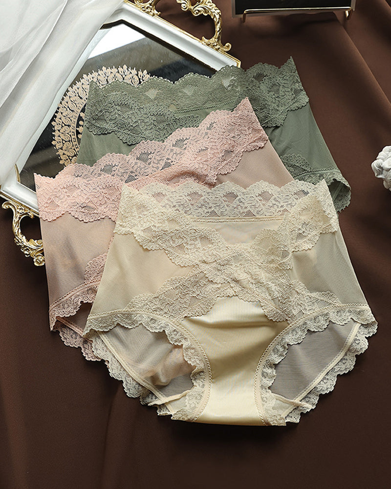 Women's Lace Breathable Tummy Control and Butt Lifting Panties