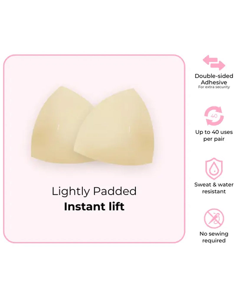 Seamless Adhesive Invisible Lifting and Gathering Breast Pads