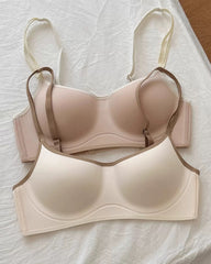 Women's Colorblock Seamless Push-up Wire-free Comfortable Breathable Bra