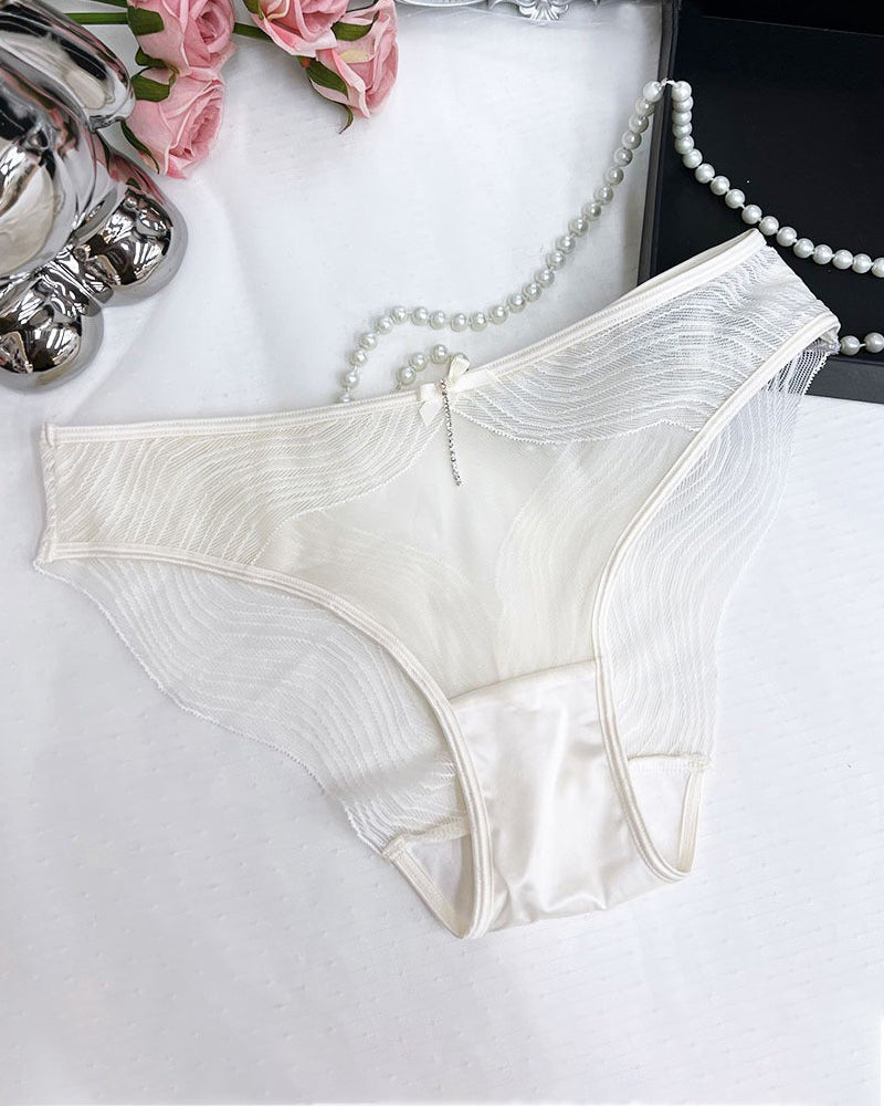 Lace Mesh Sheer Cutout Panties