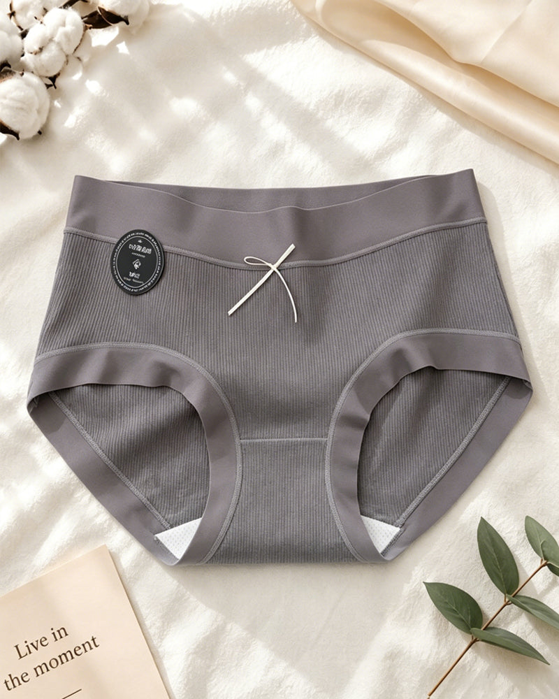 Women's Pure Cotton Ribbed Soft Panties
