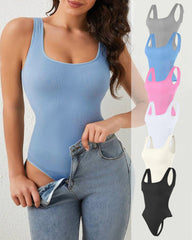 Women's Ribbed Sleeveless Bodycon Bodysuit