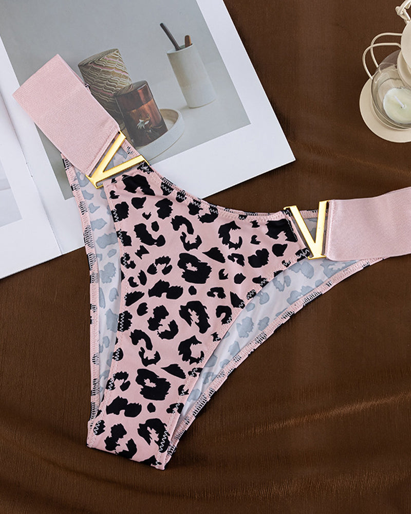 Seamless Colorblock Printed Panties