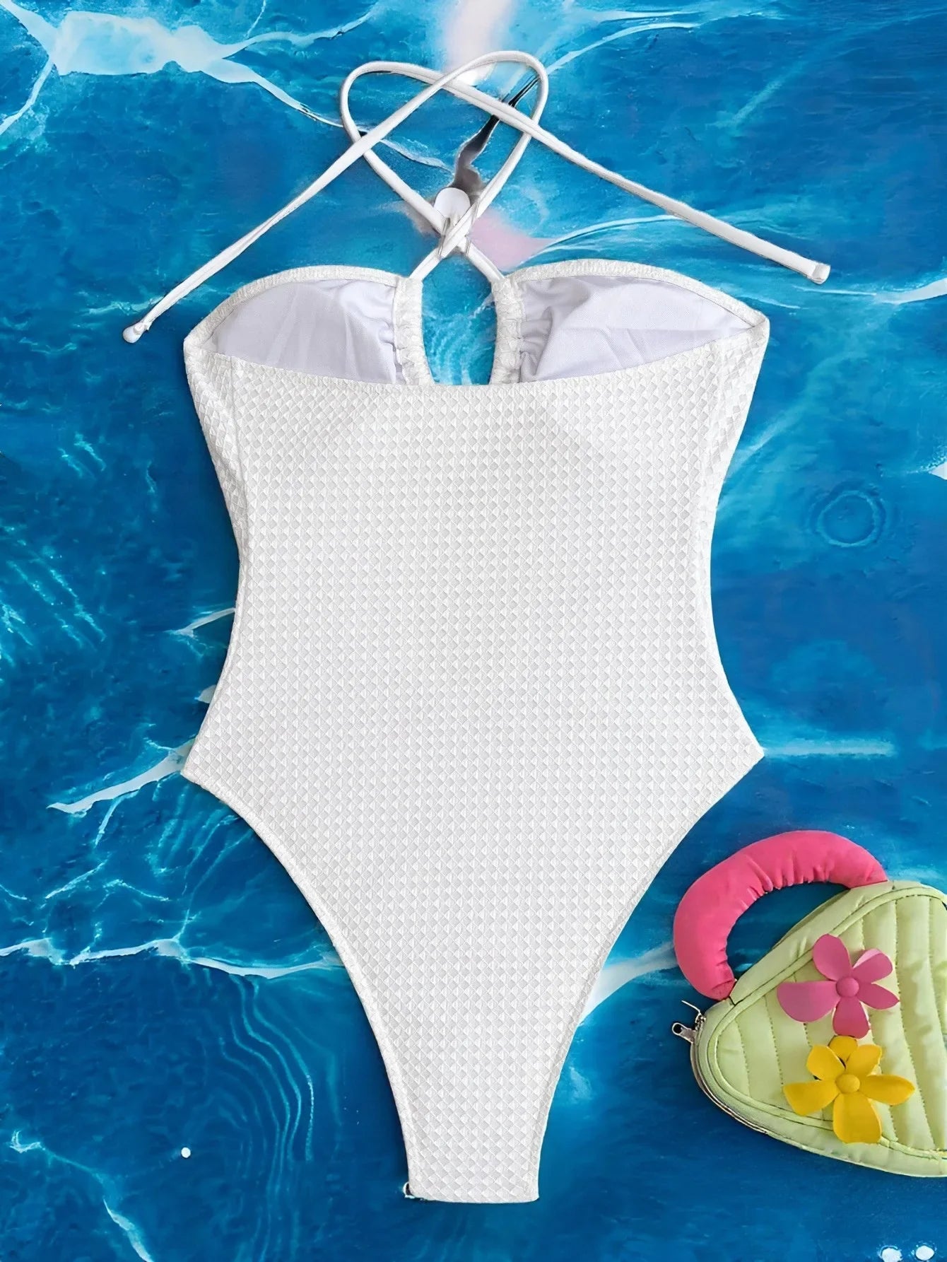 hollow out halter swimsuit one piece Swimwears biquini bathing tankini trikini