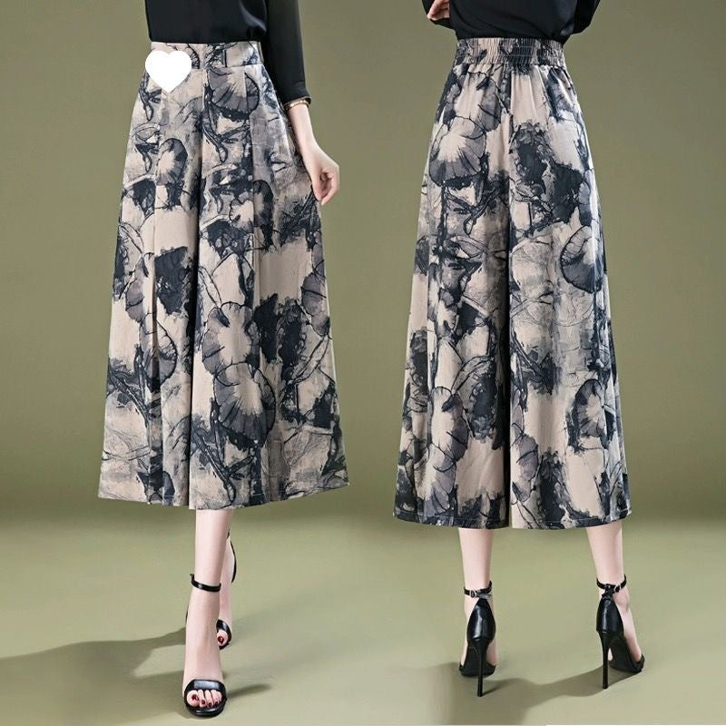 Elegant Chiffon Wide Leg Culottes