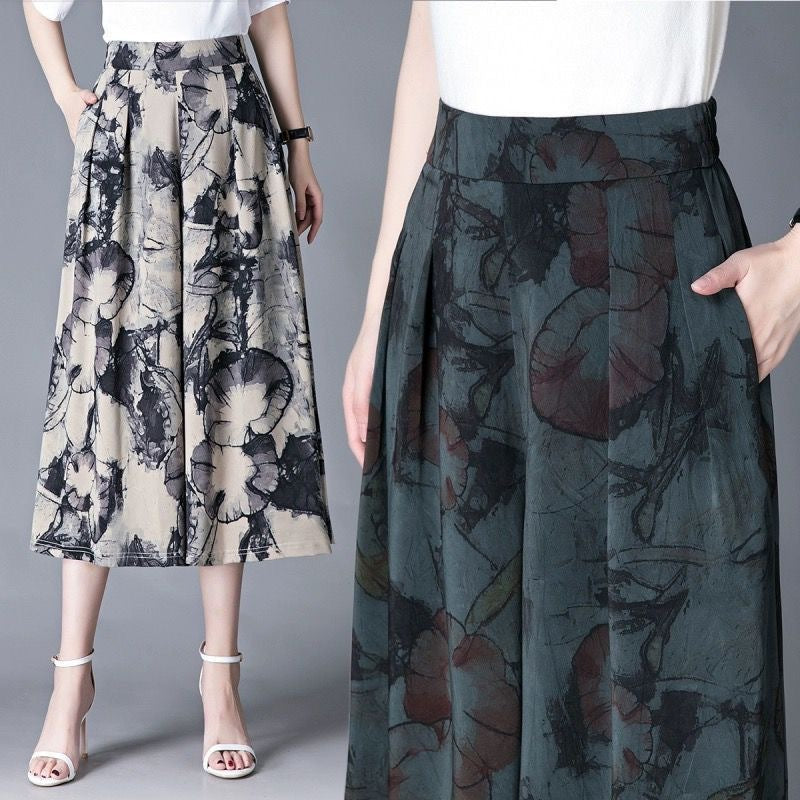Elegant Chiffon Wide Leg Culottes