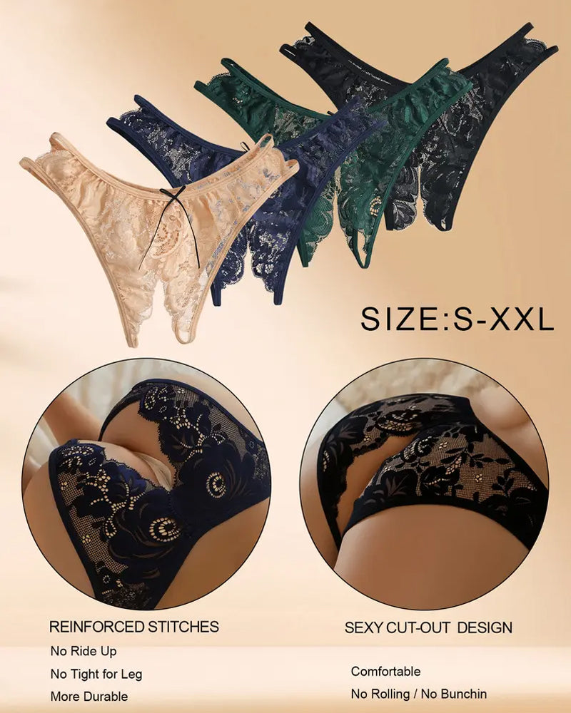 Women's Lace Open-crotch Panties