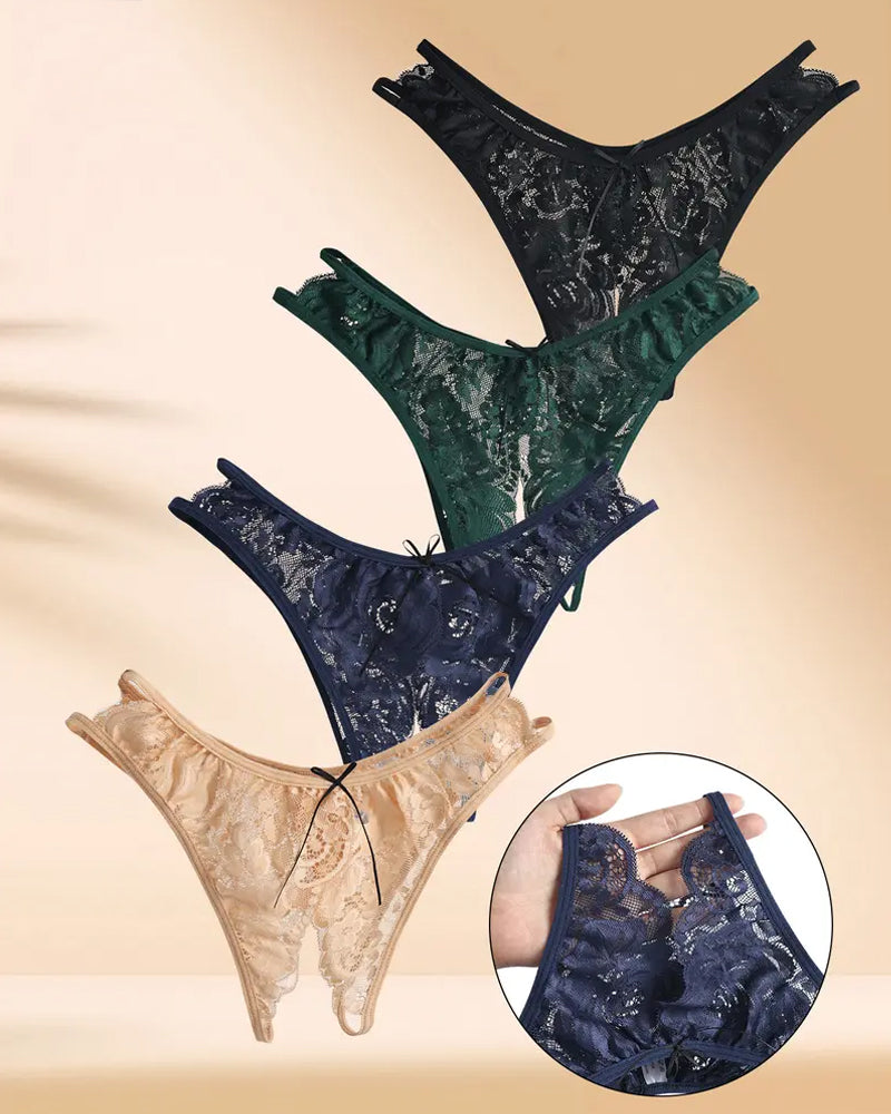 Women's Lace Open-crotch Panties