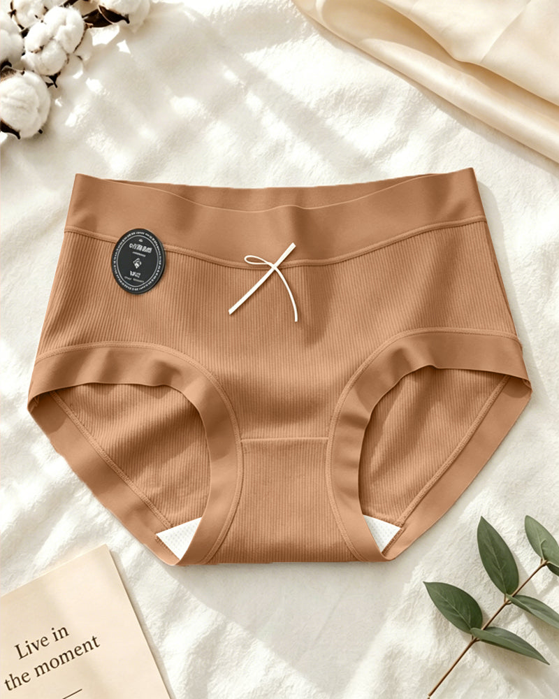 Women's Pure Cotton Ribbed Soft Panties