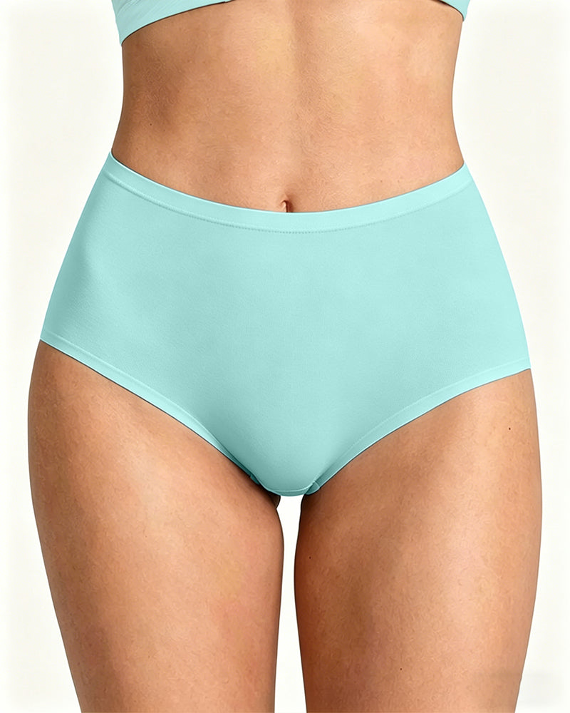 Women's Seamless High-Waisted Elastic Comfort Panties