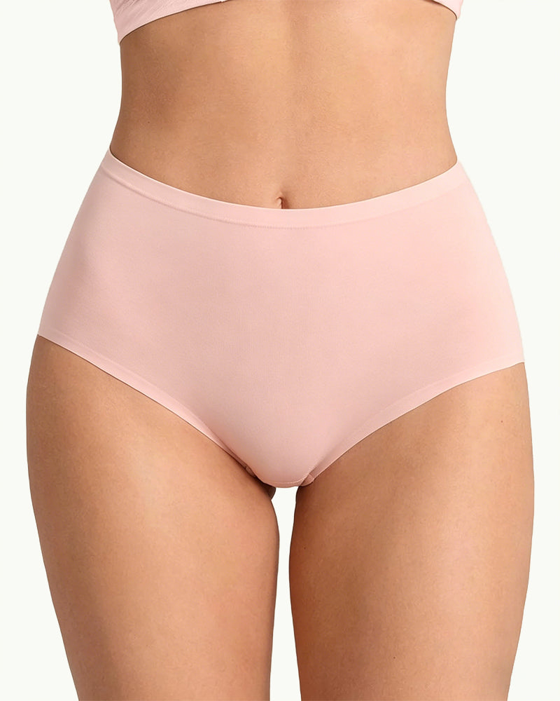 Women's Seamless High-Waisted Elastic Comfort Panties