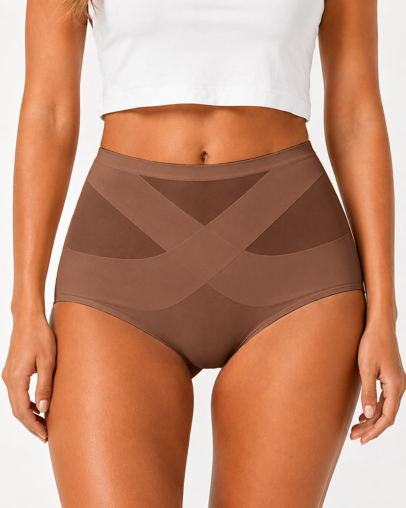 High Waist Seamless Tummy Control Hip-hugging Panties
